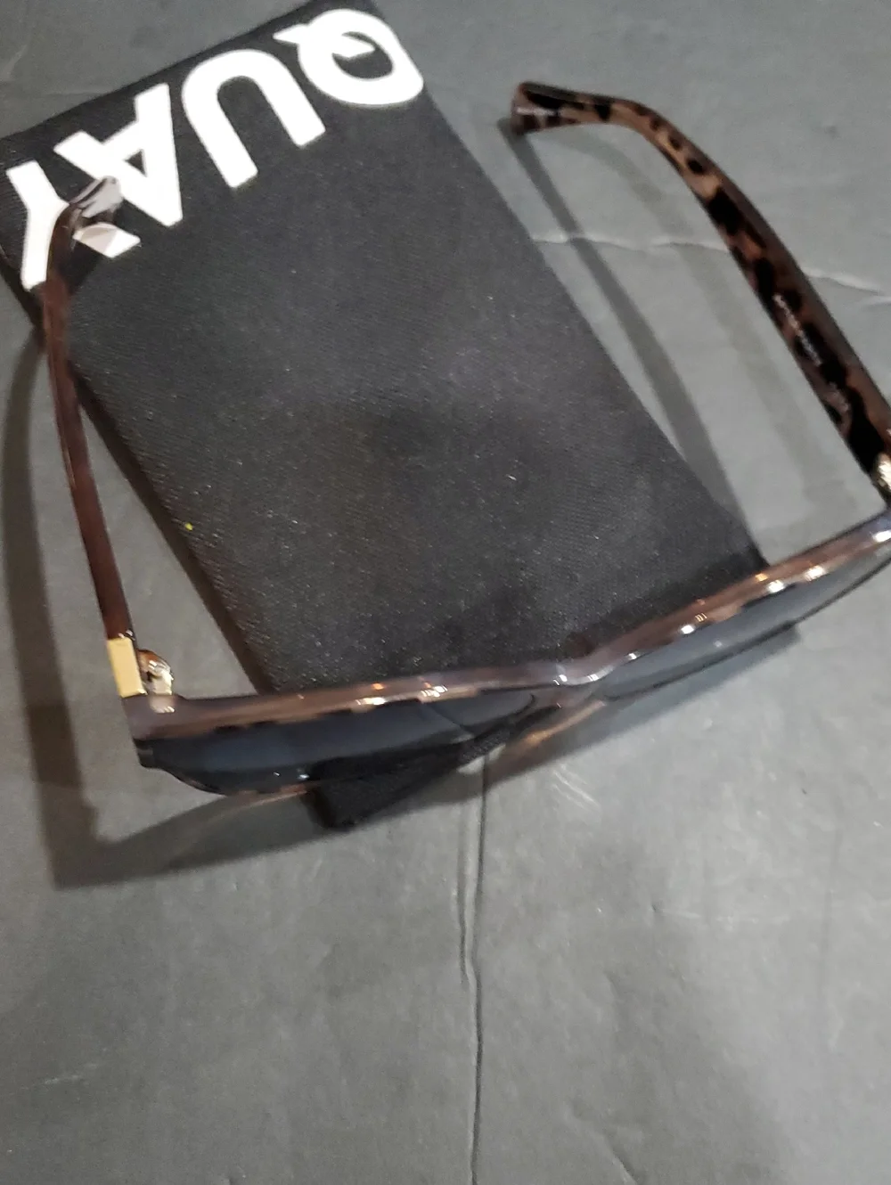Quay after party oversized square tortoiseshell multi reflective sunglasses new‎